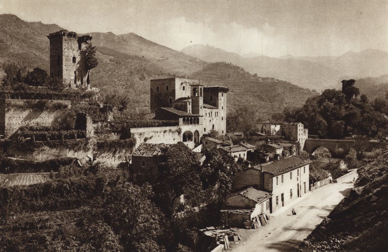 Italien: Castello Verrucola, Fivizzano (s/h foto) af Kurt Hielscher