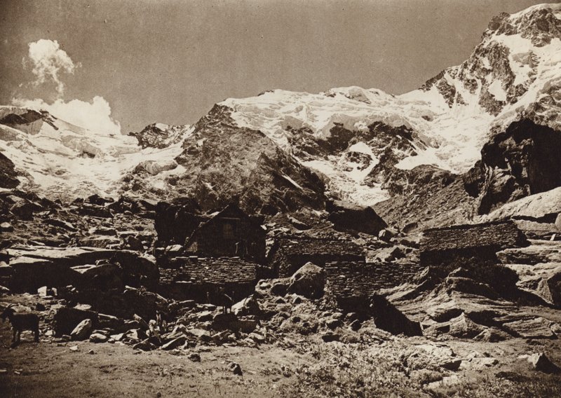 Italien: Monte Rosa (s/h foto) af Kurt Hielscher