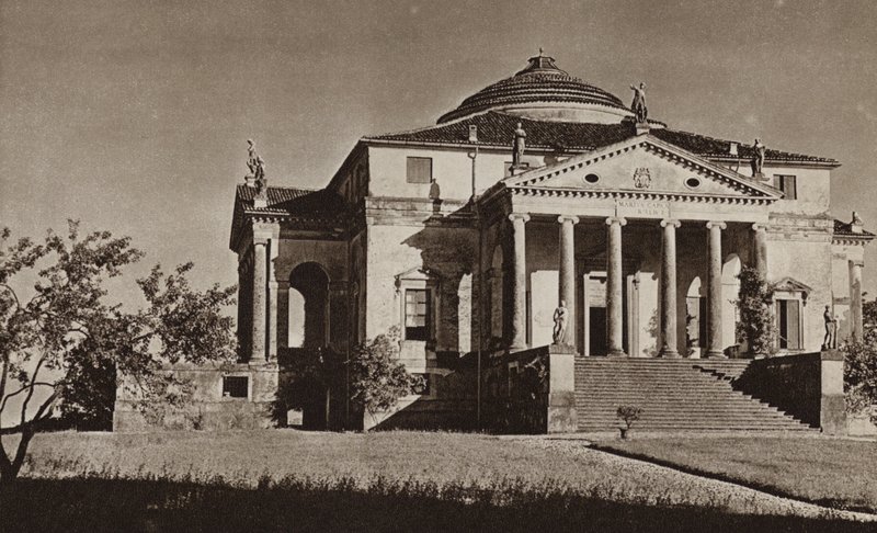 Italien: Vicenza, Villa Rotonda (s/h foto) af Kurt Hielscher