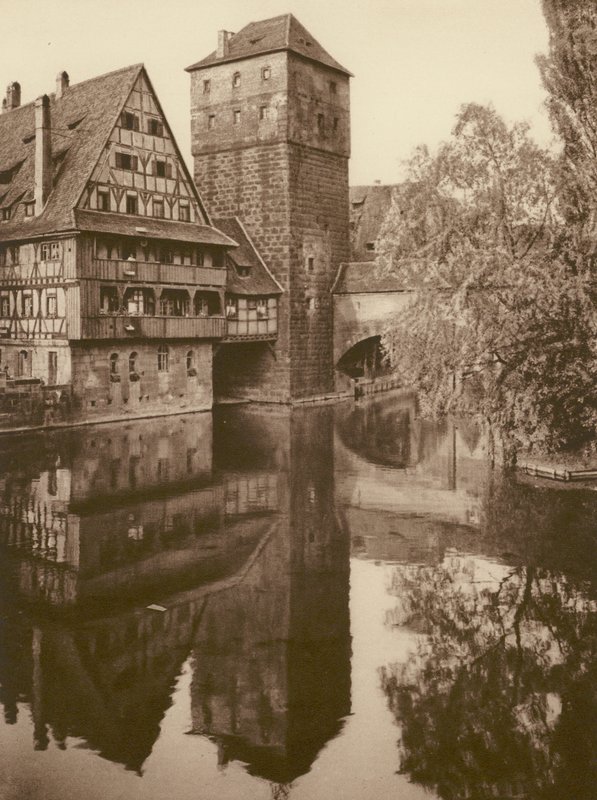 Nurnberg, Der Henkersteg; Nürnberg, "Henkersteg" (s/h foto) af Kurt Hielscher