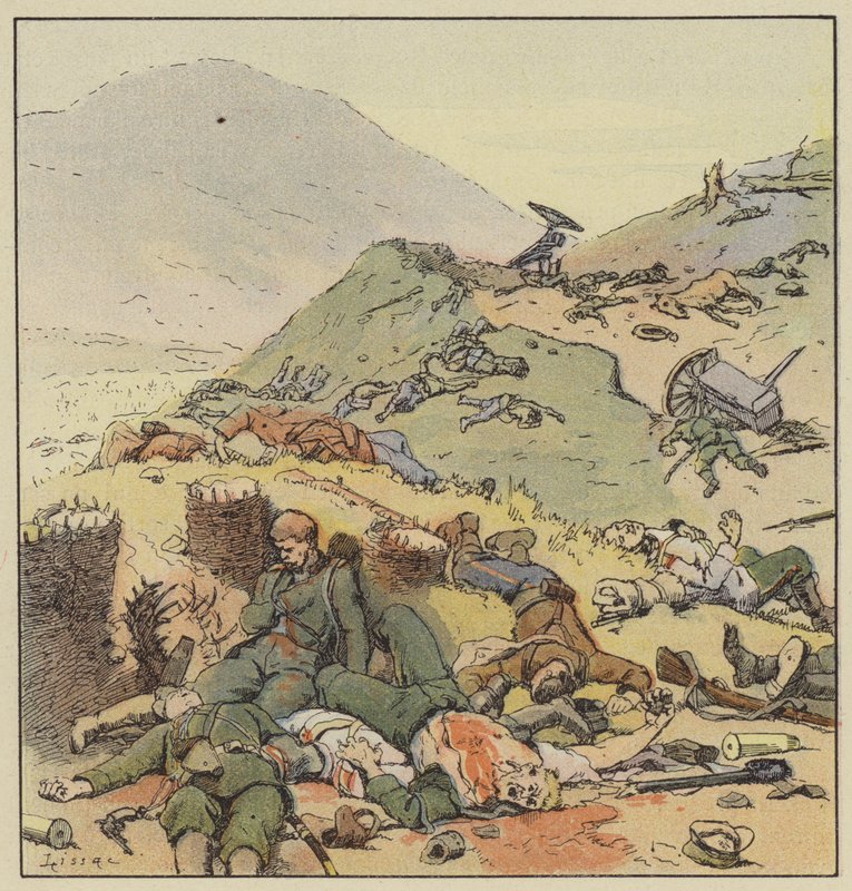 Skive forladt af russerne, Liao-Yang af L. Malespine