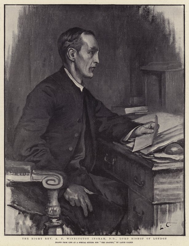 Den højærværdige pastor A F Winnington Ingram, DD, Lordbiskop af London af Lance Calkin