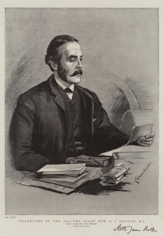 Dagens berømtheder, den højre ærede A J Balfour, MP af Lance Calkin