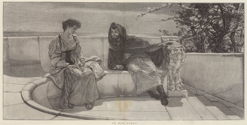 En gammel Historie af Lawrence Alma Tadema