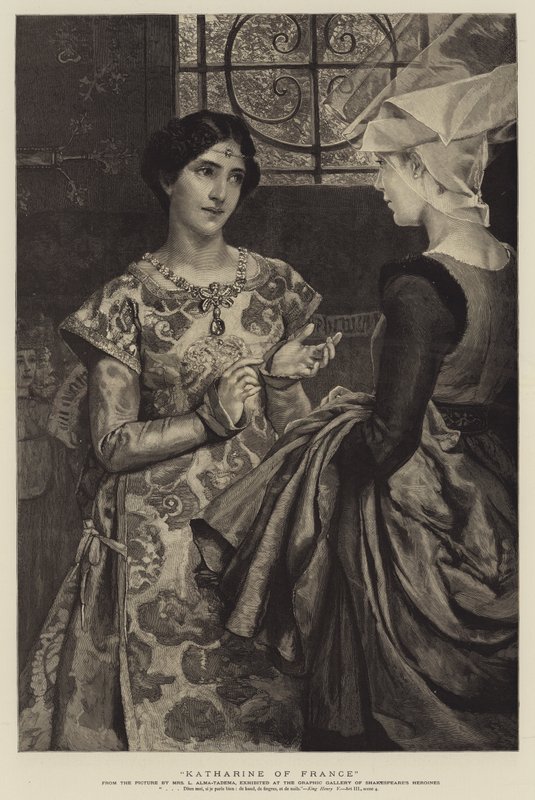 Katharine af Frankrig af Lawrence Alma Tadema