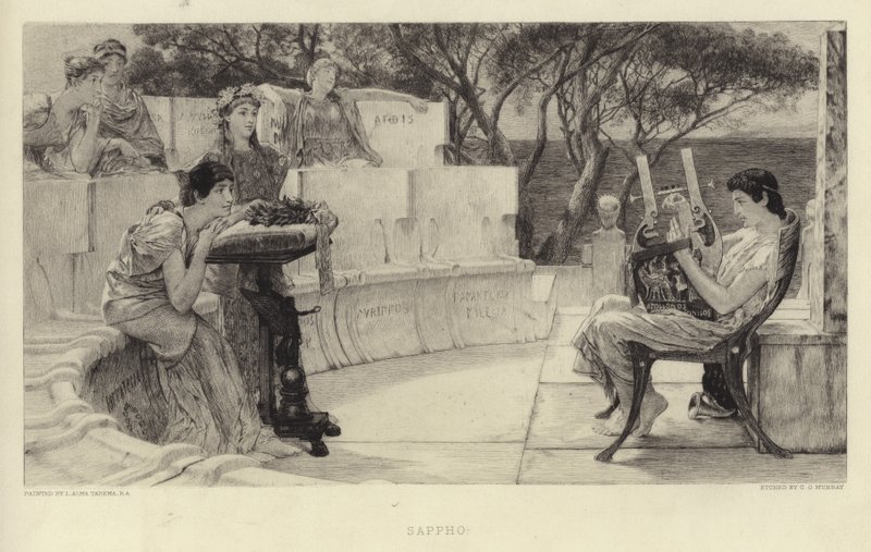 Sappho af Lawrence Alma Tadema