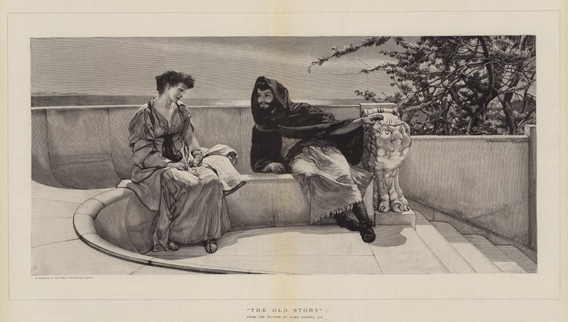 Den gamle historie af Lawrence Alma-Tadema