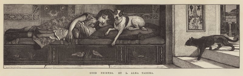 Gode venner af Lawrence Alma Tadema