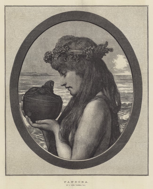 Pandora af Lawrence Alma Tadema