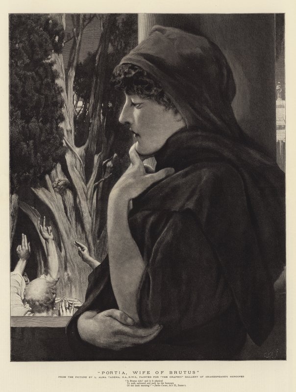 Portia, Brutus hustru af Lawrence Alma Tadema