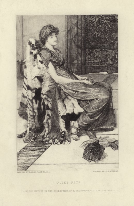 Stille kæledyr af Lawrence Alma Tadema