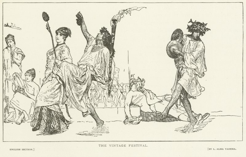 The Vintage Festival (dybtryk) af Lawrence Alma-Tadema