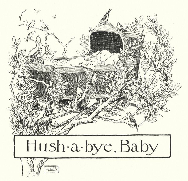 Hys-a-bye, skat, på trætoppen (gravering) af Leonard Leslie Brooke