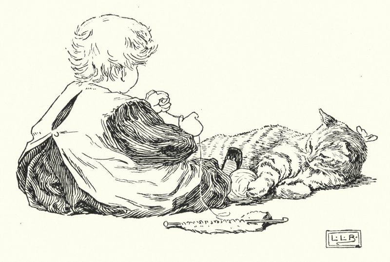 Jeg elsker lille fisse, hendes pels er så varm (gravering) af Leonard Leslie Brooke