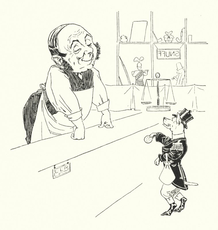Jeg havde en lille hund, og de kaldte ham Buff (gravering) af Leonard Leslie Brooke
