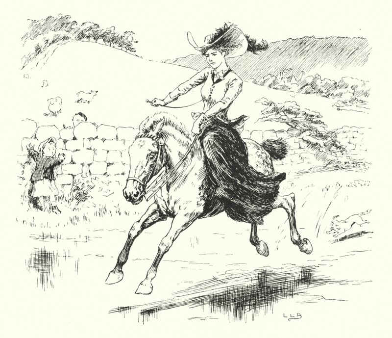 Jeg havde en lille pony, hans navn var Dapple-grey (gravering) af Leonard Leslie Brooke