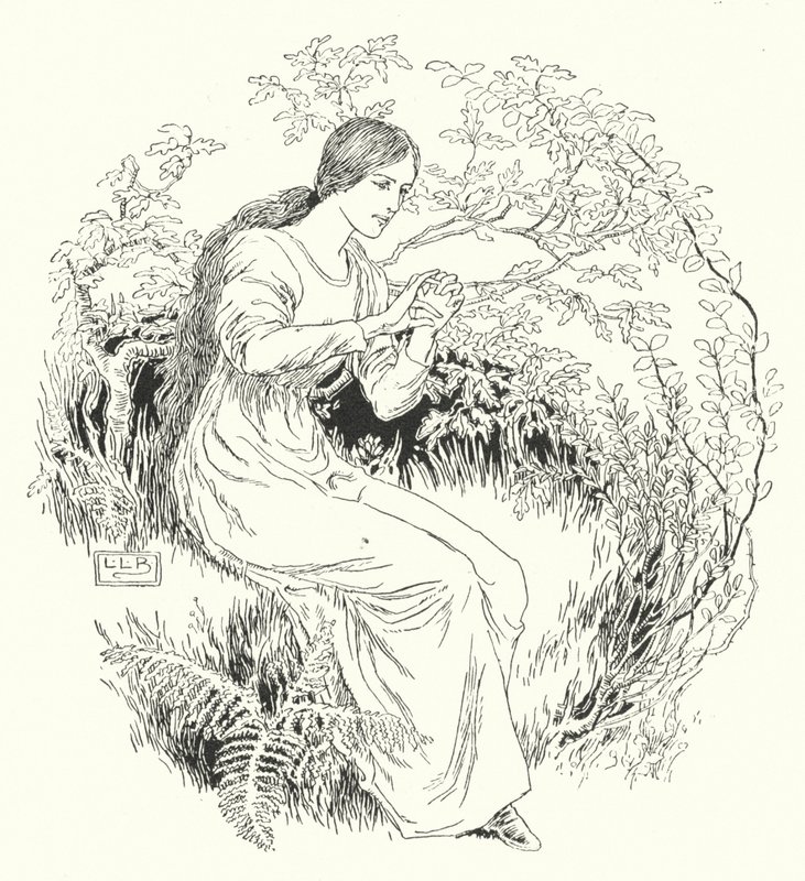 Jeg gik til skoven og fik den (gravering) af Leonard Leslie Brooke