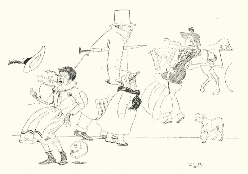 Hvis du nyser om mandagen, nyser du for fare (gravering) af Leonard Leslie Brooke