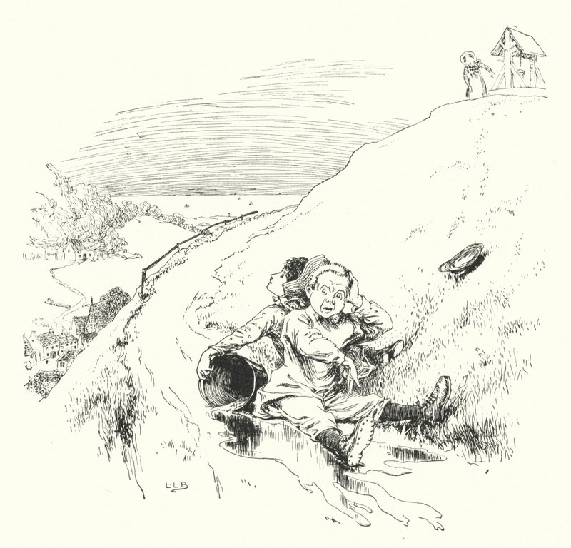 Jack og Jill gik op ad bakken (gravering) af Leonard Leslie Brooke