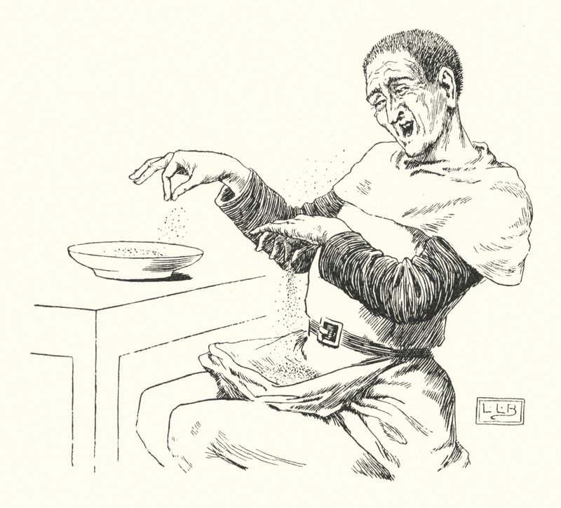 Peter Piper plukkede et hak syltet peber (gravering) af Leonard Leslie Brooke