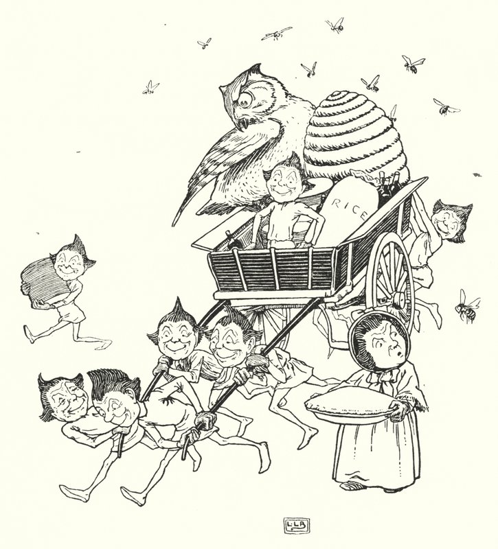 The Jumblies (litho) af Leonard Leslie Brooke