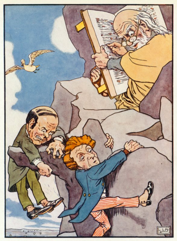 De to bachelorer (farve litho) af Leonard Leslie Brooke