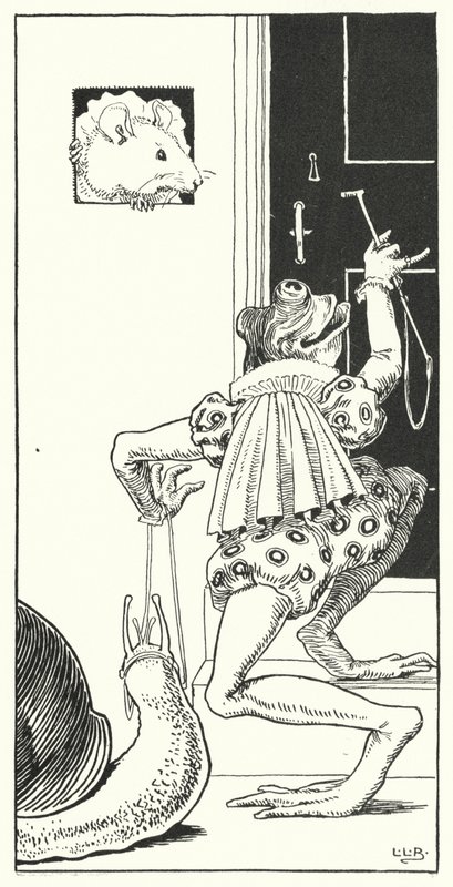 Der boede en frø i en brønd (gravering) af Leonard Leslie Brooke