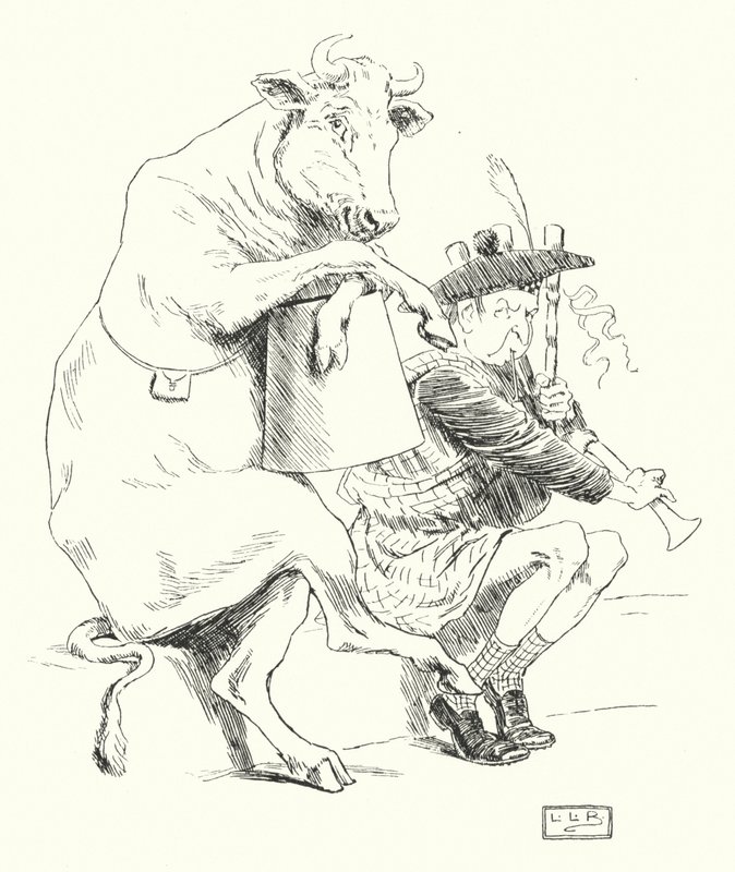 Der var en piber, han havde en ko (gravering) af Leonard Leslie Brooke