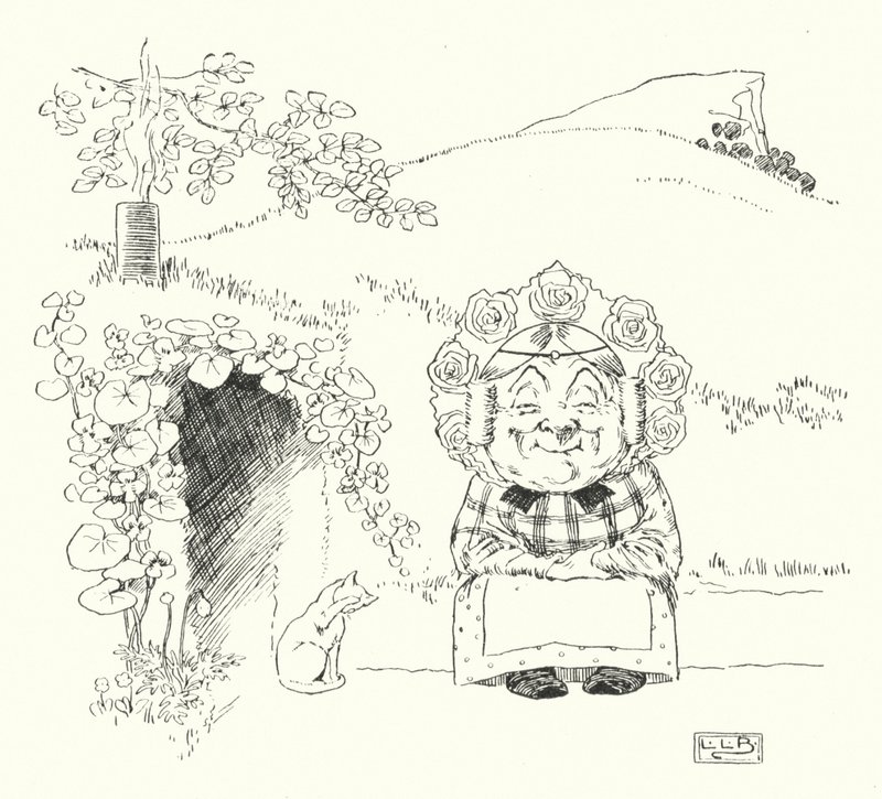 Der var en gammel kvinde, der boede under en bakke (gravering) af Leonard Leslie Brooke