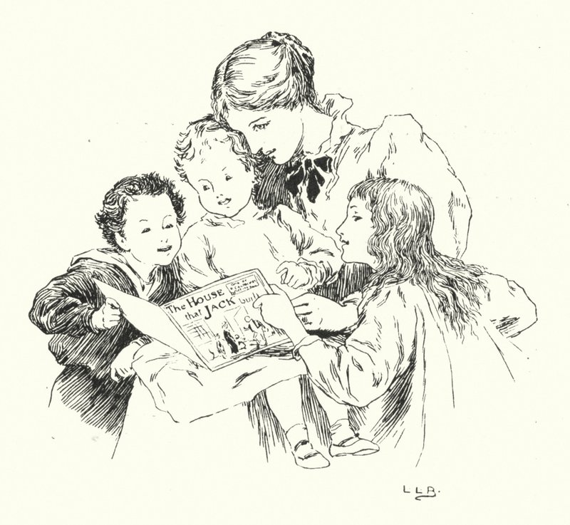 Dette er huset, som Jack byggede (gravering) af Leonard Leslie Brooke