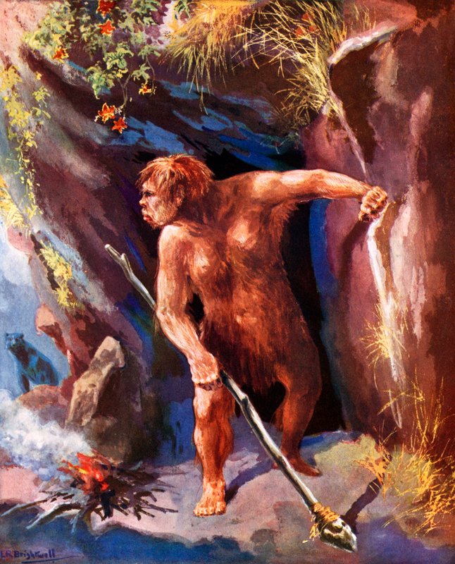 Neandertaler mand af Leonard Robert Brightwell