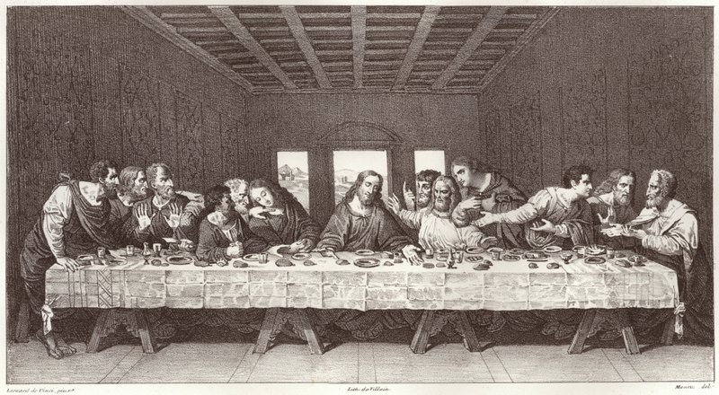Den sidste nadver af Leonardo da after Vinci