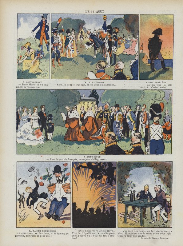 15. august. Illustration til Le Rire af Leonce Burret