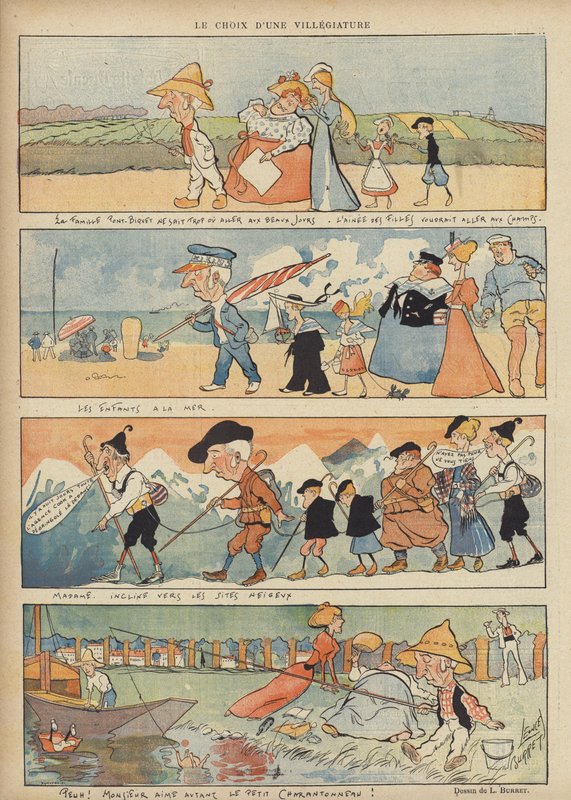 Illustration til Le Rire af Leonce Burret
