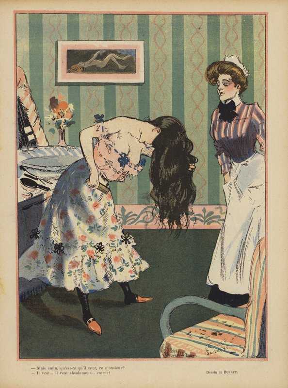Illustration til Le Rire af Leonce Burret