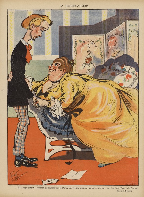 Illustration til Le Rire af Leonce Burret