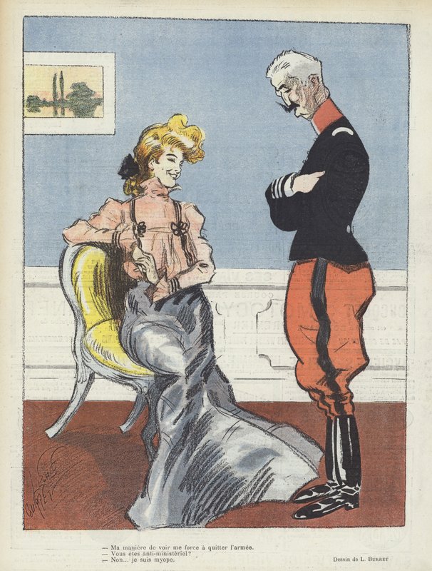Illustration til Le Rire af Leonce Burret