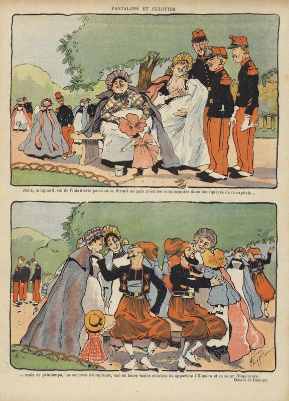 Illustration til Le Rire af Leonce Burret
