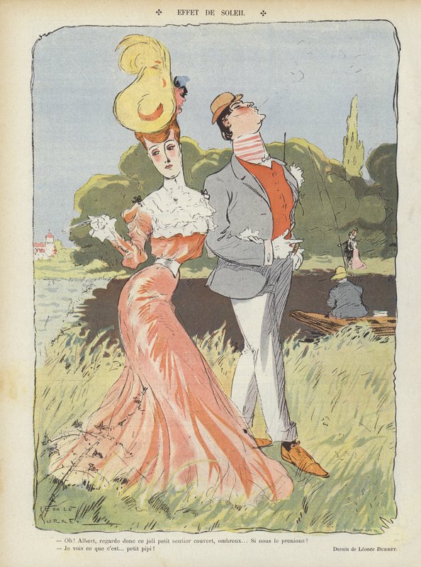 Illustration til Le Rire af Leonce Burret