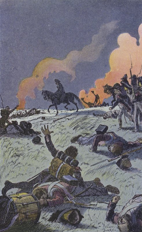 Aftenen efter slaget ved Waterloo af Leonce Burret