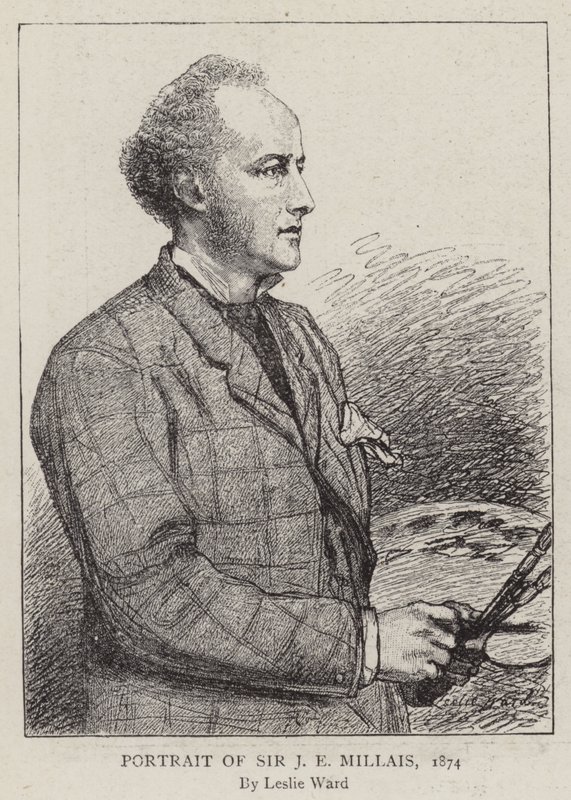 Portræt af Sir J E Millais, 1874 af Leslie Matthew Ward