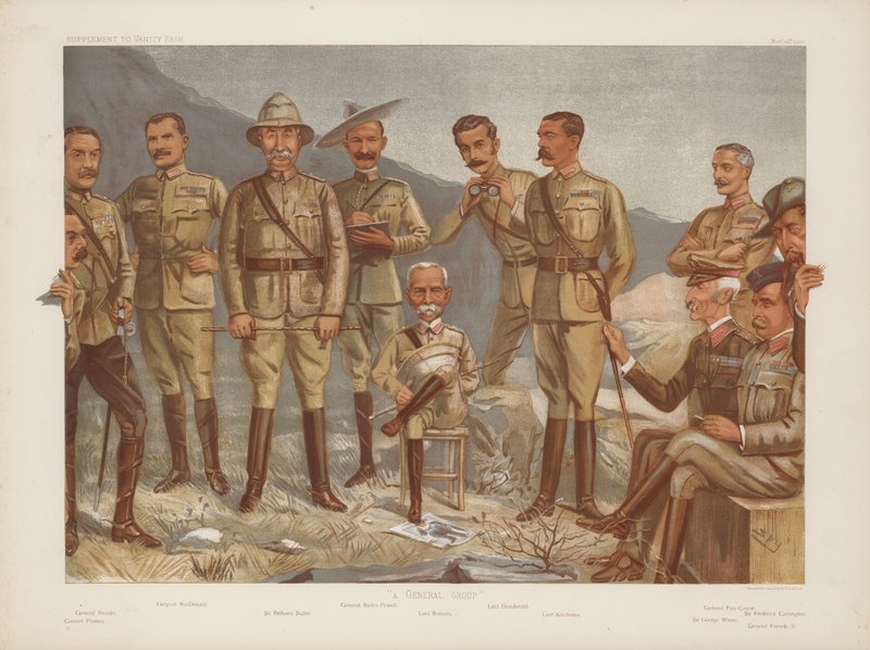 En generel gruppe, Boer War af Leslie Matthew Ward