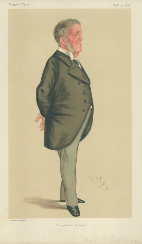 Admiral Frederick Beauchamp Paget-Seymour, The swell of the ocean, 9. september 1876, Vanity Fair tegnefilm af Leslie Matthew Ward