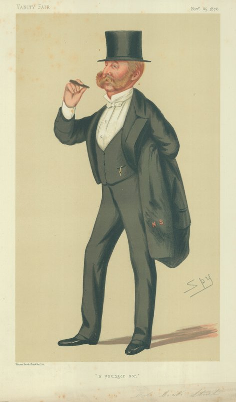 Oberst Charles Napier Sturt, A younger son, 25. november 1876, Vanity Fair tegneserie af Leslie Matthew Ward