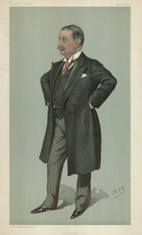 Dr. Nathaniel Edward Yorke-Davis, Diætetiker, 12. april 1900, Vanity Fair tegneserie af Leslie Matthew Ward