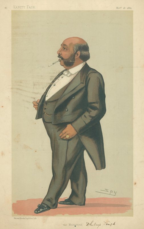 HH The Maharahah Duleep Singh GCSI, The Maharajah, 18. november 1882, Vanity Fair tegneserie af Leslie Matthew Ward