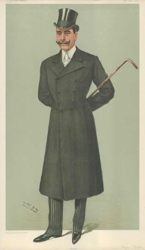 HSH Hertugen af Teck, Frank, 17. juli 1902, Vanity Fair-tegneserie af Leslie Matthew Ward