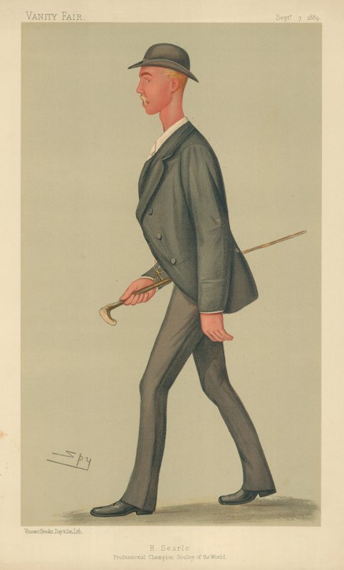 Henry Searle, Professionel Champion Sculler of the World, 7. september 1889, Vanity Fair tegnefilm af Leslie Matthew Ward