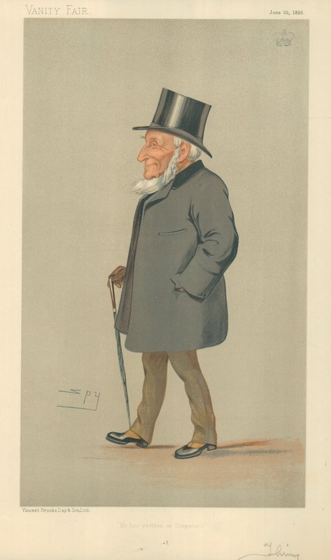 Lord Thring, Han har skrevet om virksomheder, 29. juni 1893, Vanity Fair tegneserie af Leslie Matthew Ward