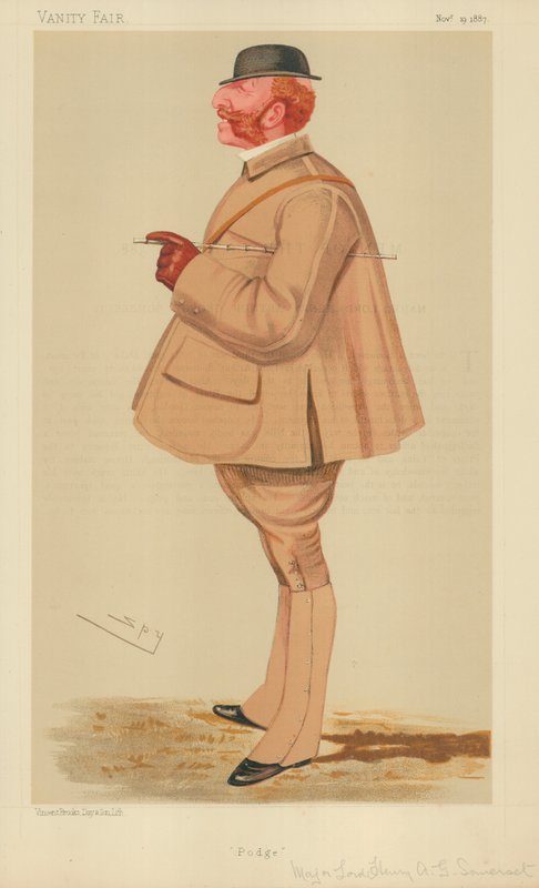 Major Lord Henry Arthur George Somerset, Podge, 19. november 1887, Vanity Fair tegneserie af Leslie Matthew Ward